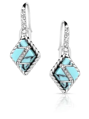 Montana Silversmiths ER6127 Womens High Noon Cobblestone Earrings