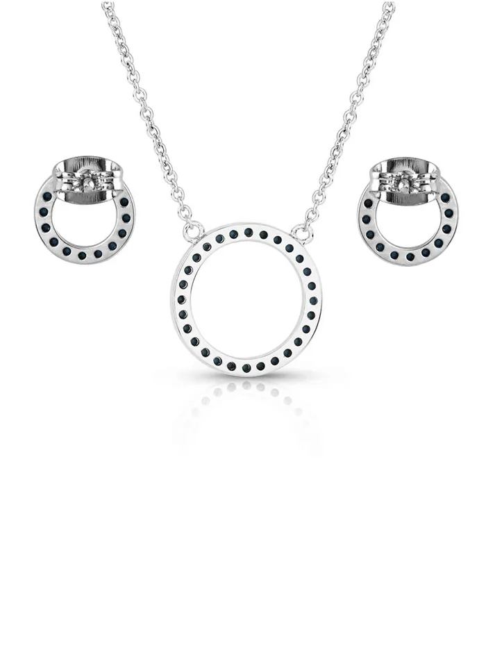 Montana Silversmiths JS5706 Womens Never Ending Elegance Jewelry Set Silver