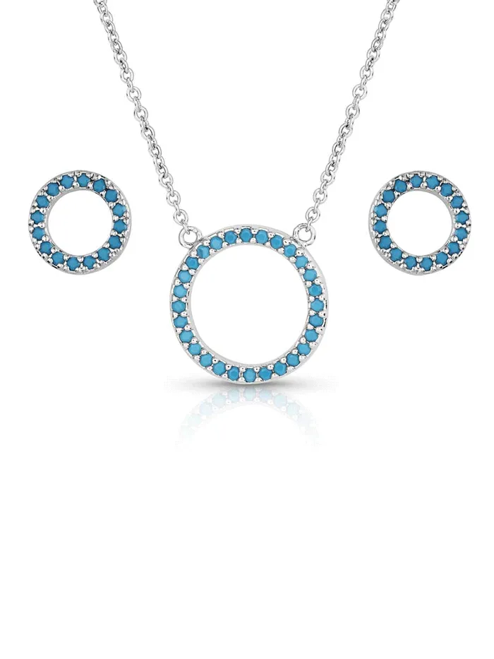 Montana Silversmiths JS5706 Womens Never Ending Elegance Jewelry Set Silver