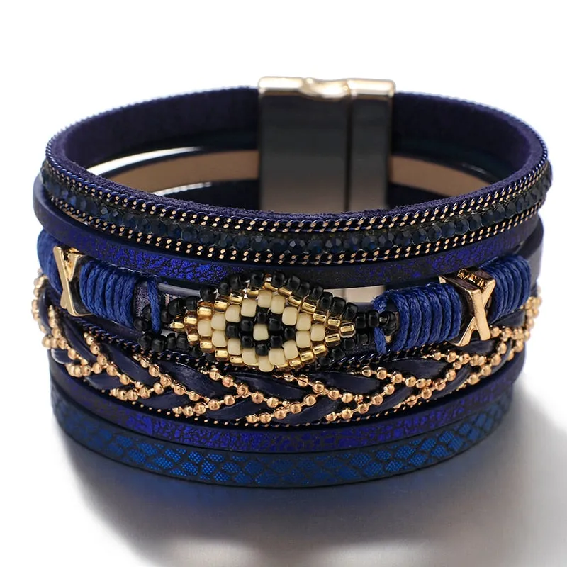 Multi-layer Bohemian Beaded Summer Bracelets