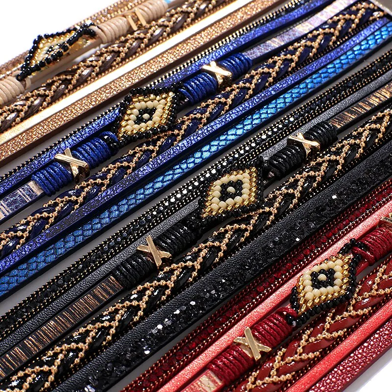Multi-layer Bohemian Beaded Summer Bracelets