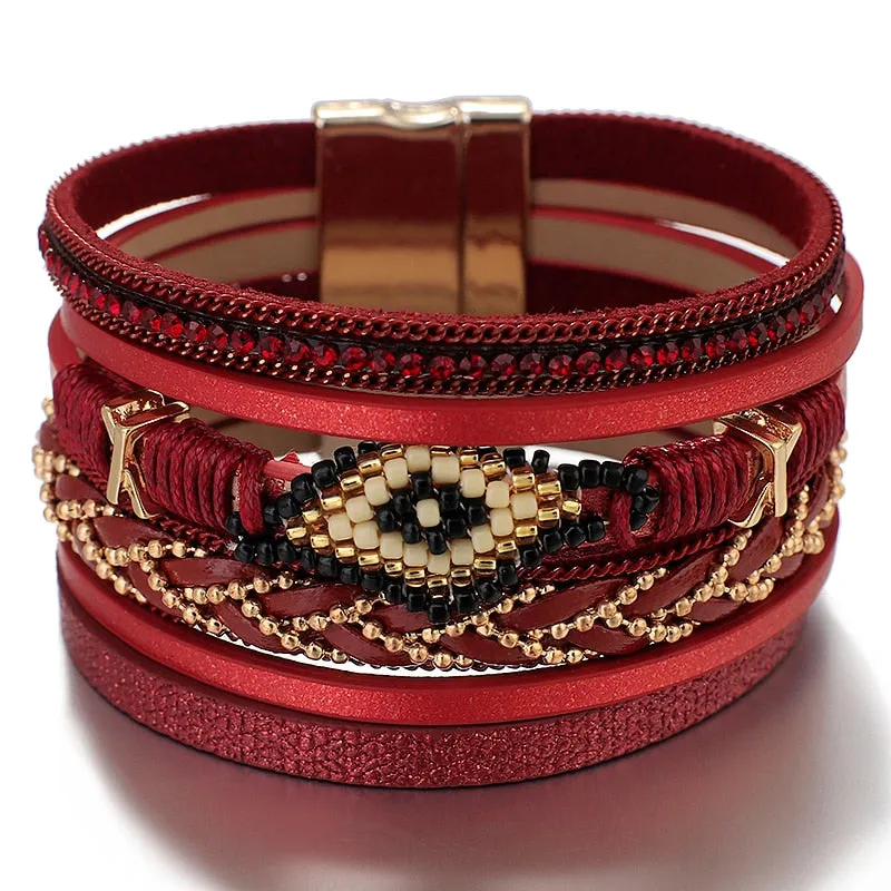 Multi-layer Bohemian Beaded Summer Bracelets