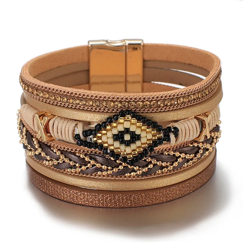 Multi-layer Bohemian Beaded Summer Bracelets