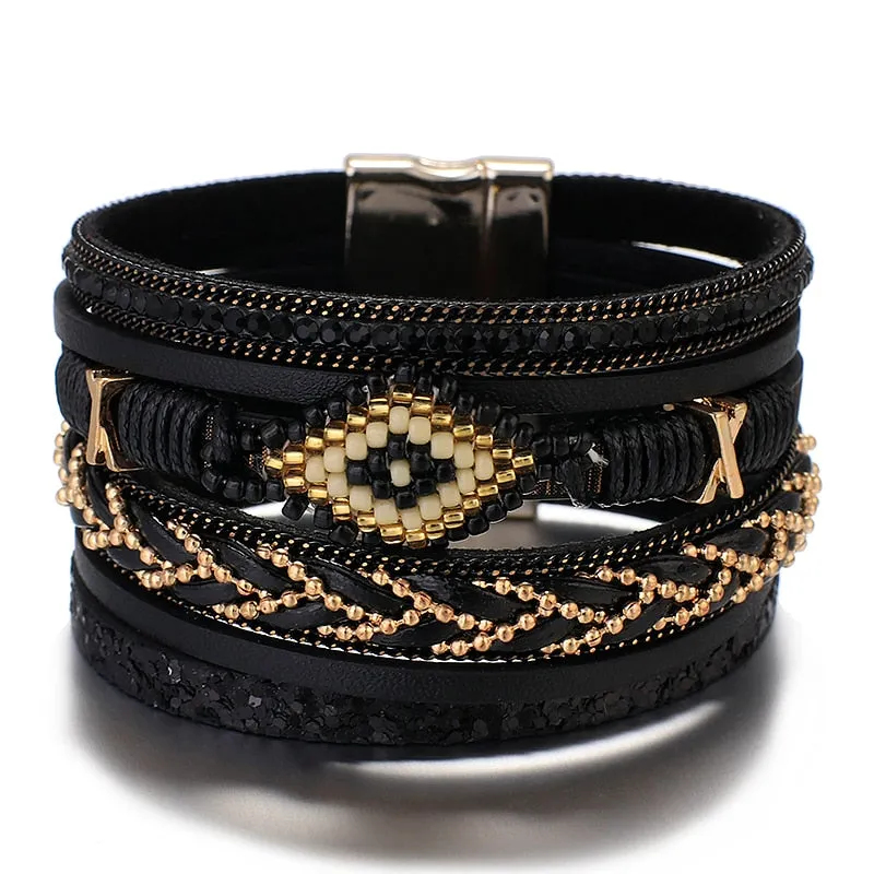 Multi-layer Bohemian Beaded Summer Bracelets