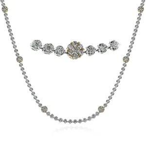 Necklace in 18k Gold with Diamonds LP4330_WHITE_18K_X