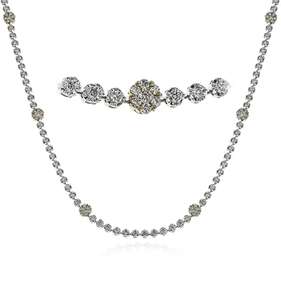 Necklace in 18k Gold with Diamonds LP4330_WHITE_18K_X