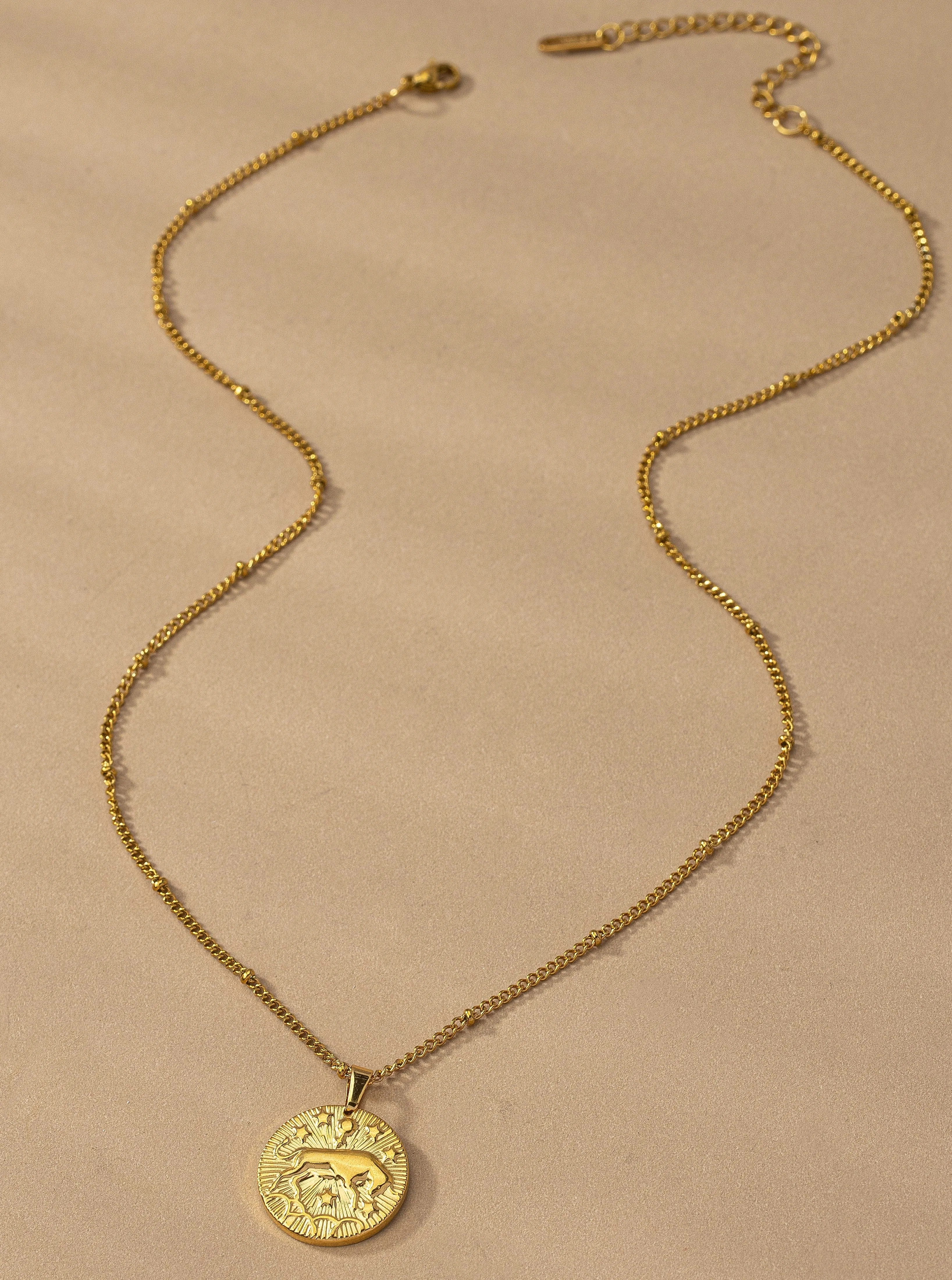 New Moon Zodiac Sign Necklace