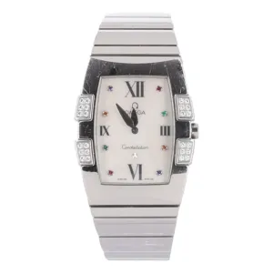 Omega Quadrella Jewel Constellation Mother Of Pearl & Diamond Watch