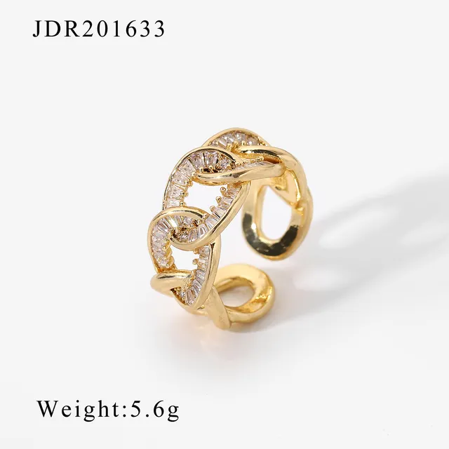Open Shiny Stone Ring