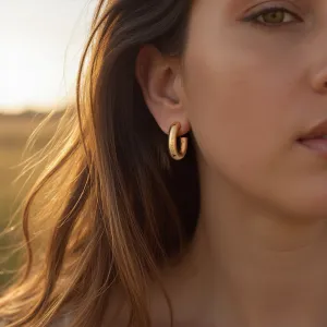 Oval Hoop Earrings