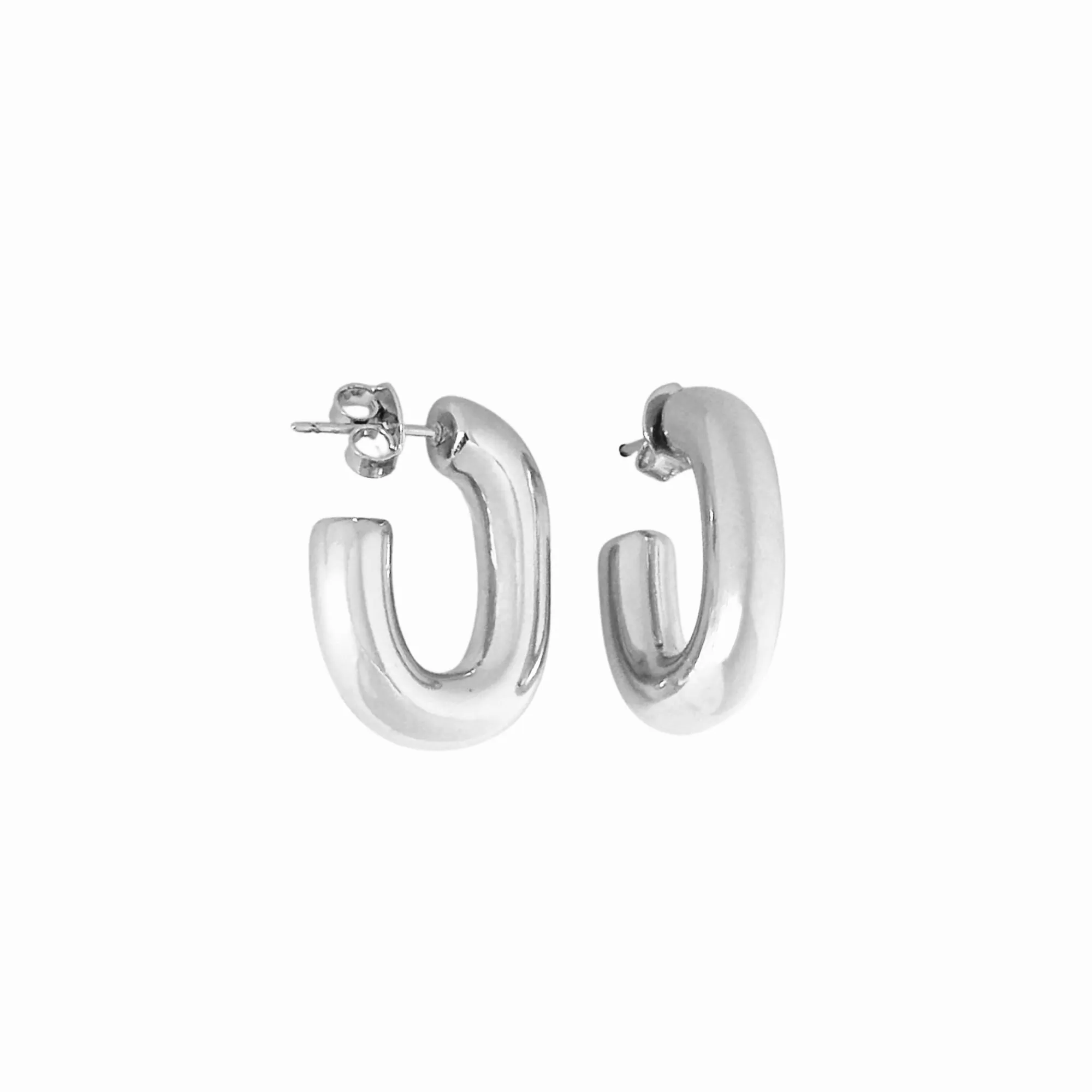 Oval Hoop Earrings