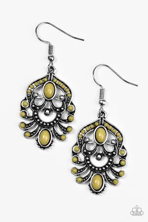Paparazzi Earring ~ Tropical Tropicana - Green