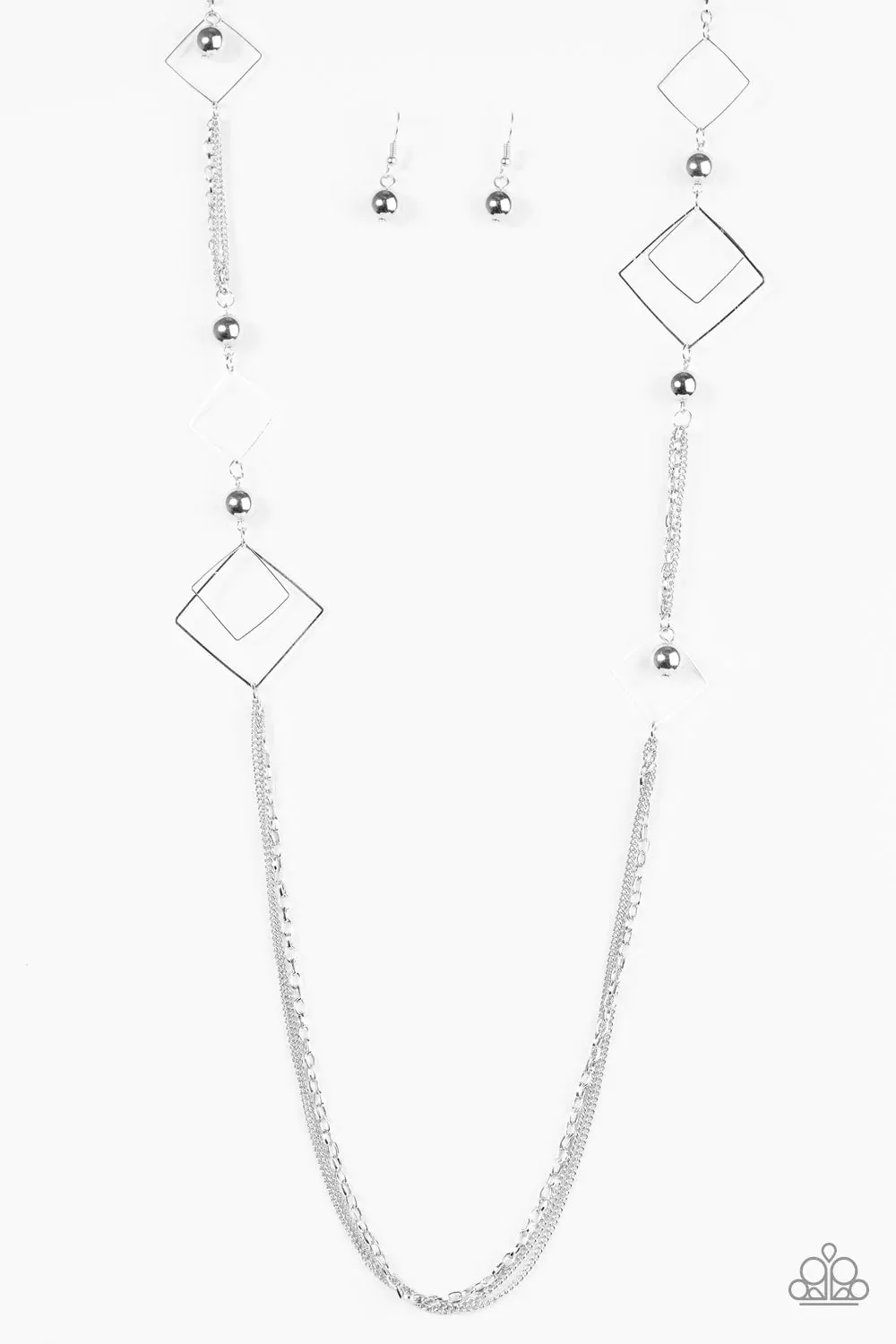 Paparazzi Necklace ~ A Fashionable Frame Of Mind - Silver