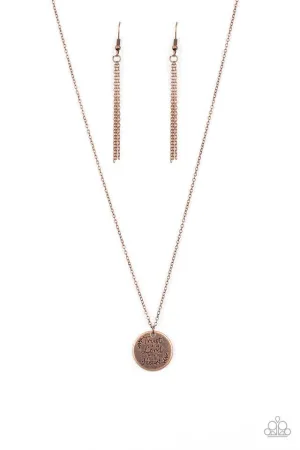 Paparazzi Necklace ~ All You Need Is Trust - Copper