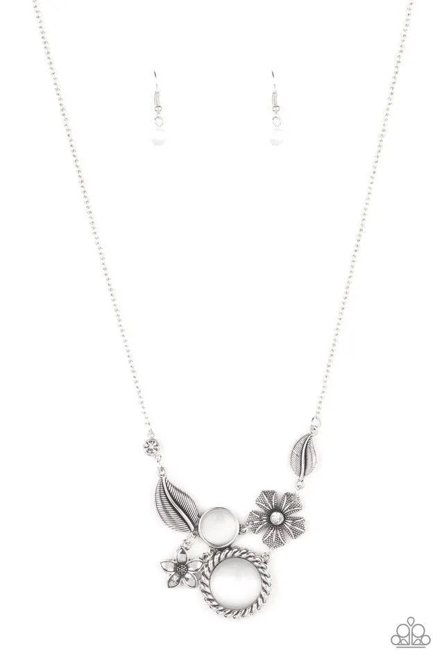 Paparazzi Necklace ~ Exquisitely Eden - White