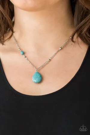 Paparazzi Necklace ~ Peaceful Prairies - Blue