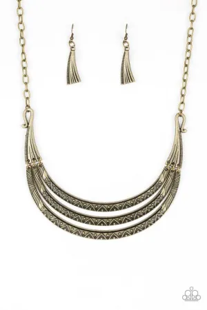 Paparazzi Necklace ~ Primal Princess - Brass
