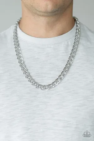 Paparazzi Necklace ~ Undefeated - Silver