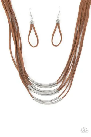 Paparazzi Necklace ~ Walk The WALKABOUT - Brown