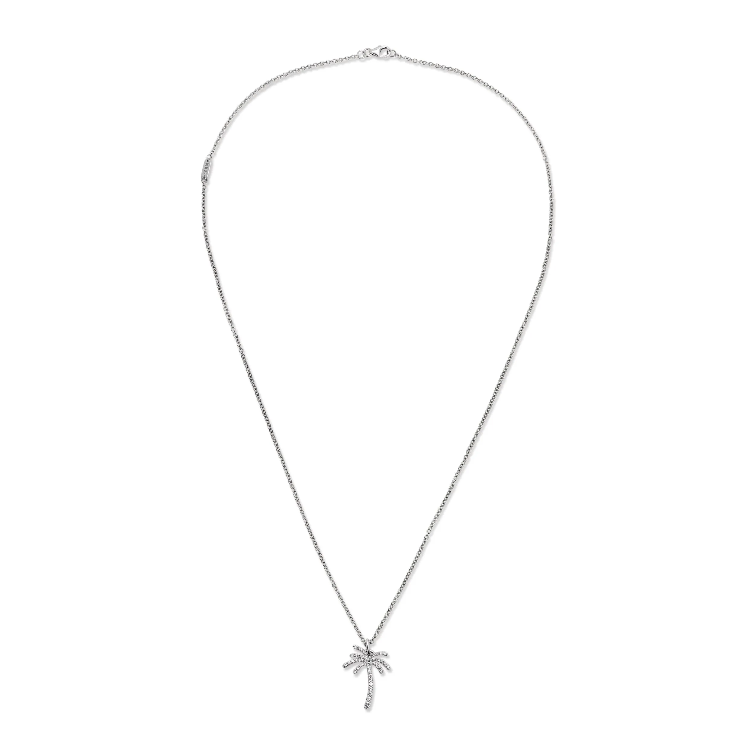 Paradisa Necklace | Pave Detail I White Gold