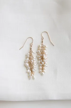 Pearl Cluster Earrings
