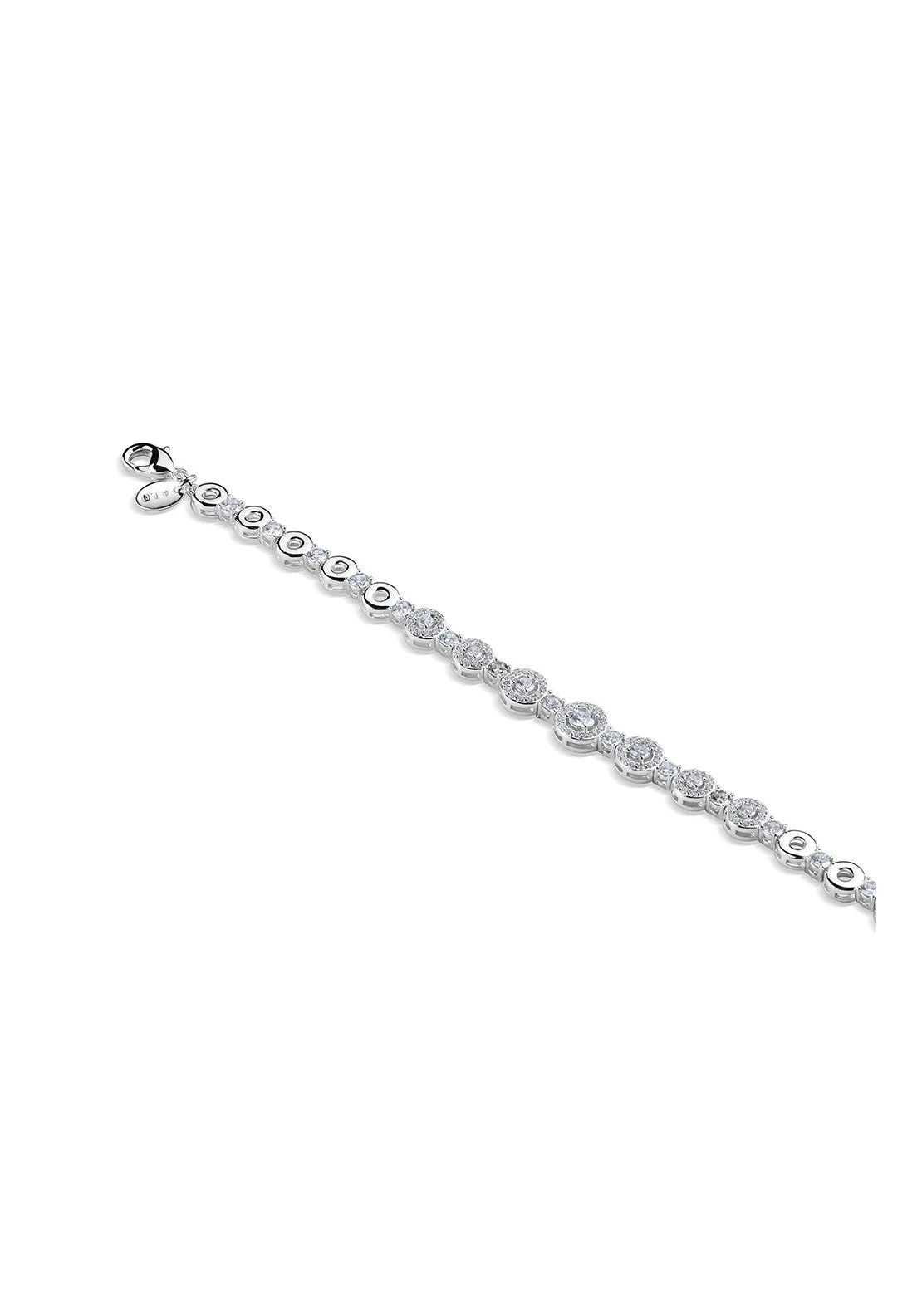 Petite Cubic Zirconia Bracelet - Silver
