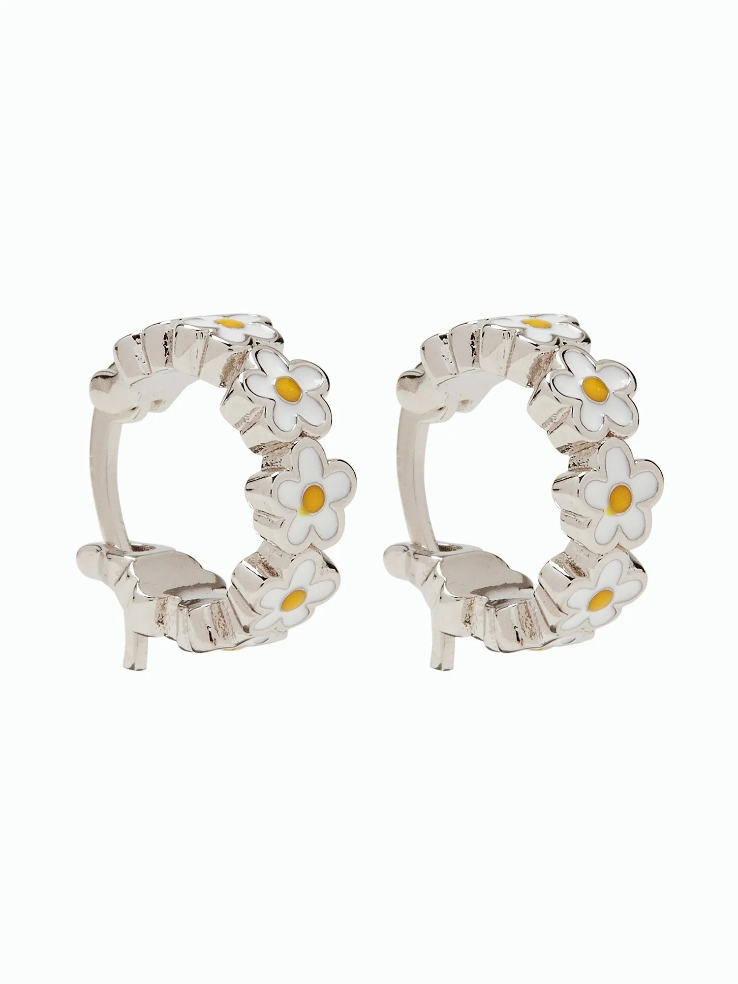 PURA VIDA PAINTED BLOOMS HOOP EARRINGS