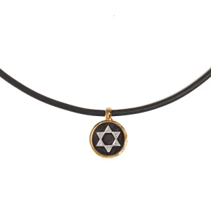 "Star of David" Crystal Silicone Necklace