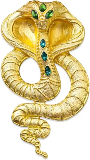 Retro Crystal Snake Brooch Gold Plated Cobra Animal Corsage Suit Jacket Brooch Pin Fashion Jewelry for Men Women Gifts