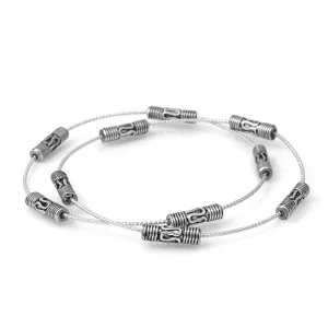 RHODIUM 2 PCS BRACELET #GLB1305RHD (HD6)