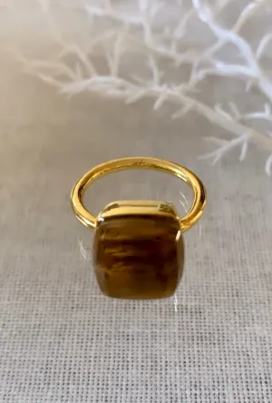 Ring with Smoky Quartz - Light
