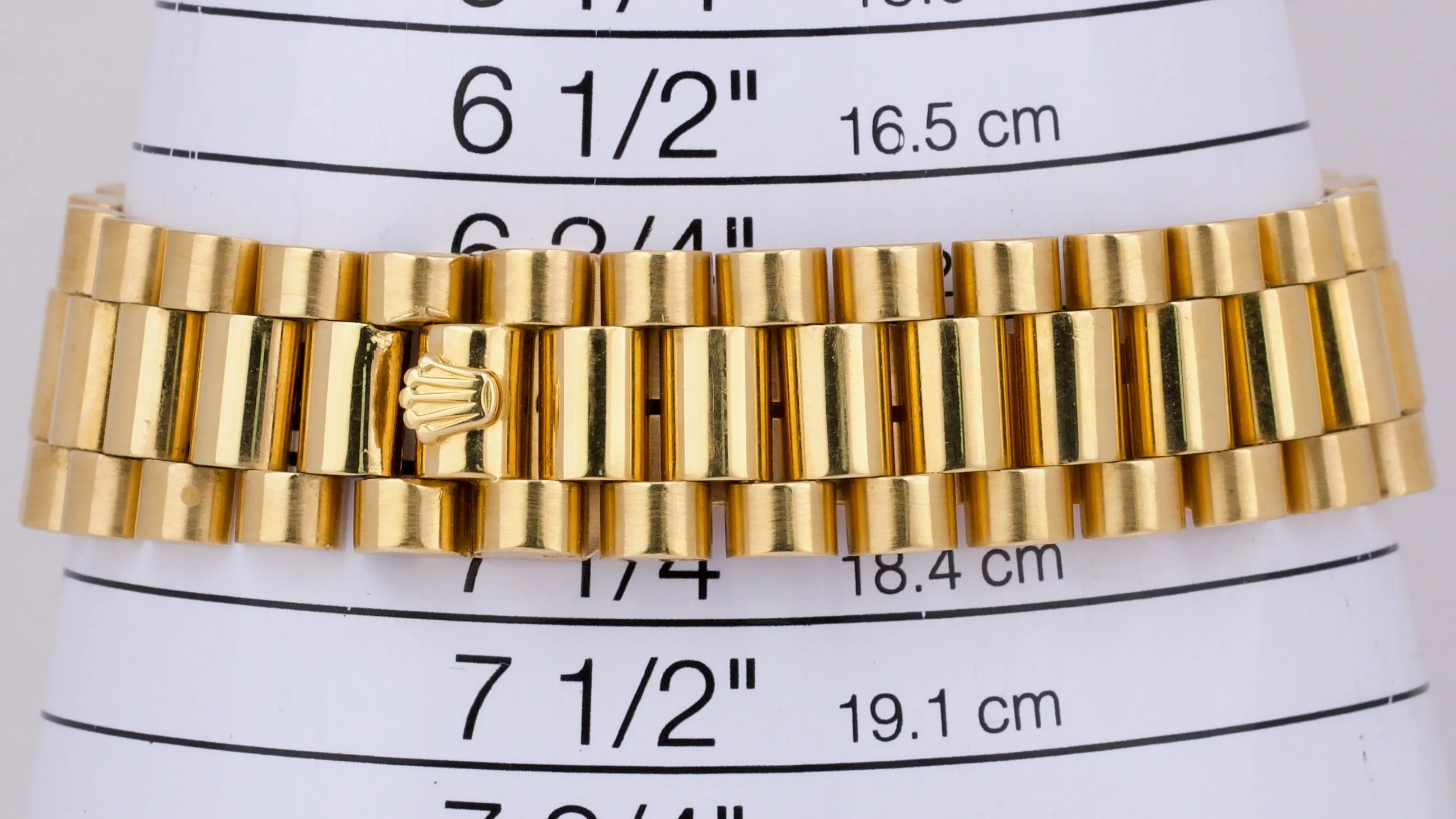 Rolex Day-Date President CHAMPAGNE 36mm 18K Yellow Gold Fluted Watch 18038