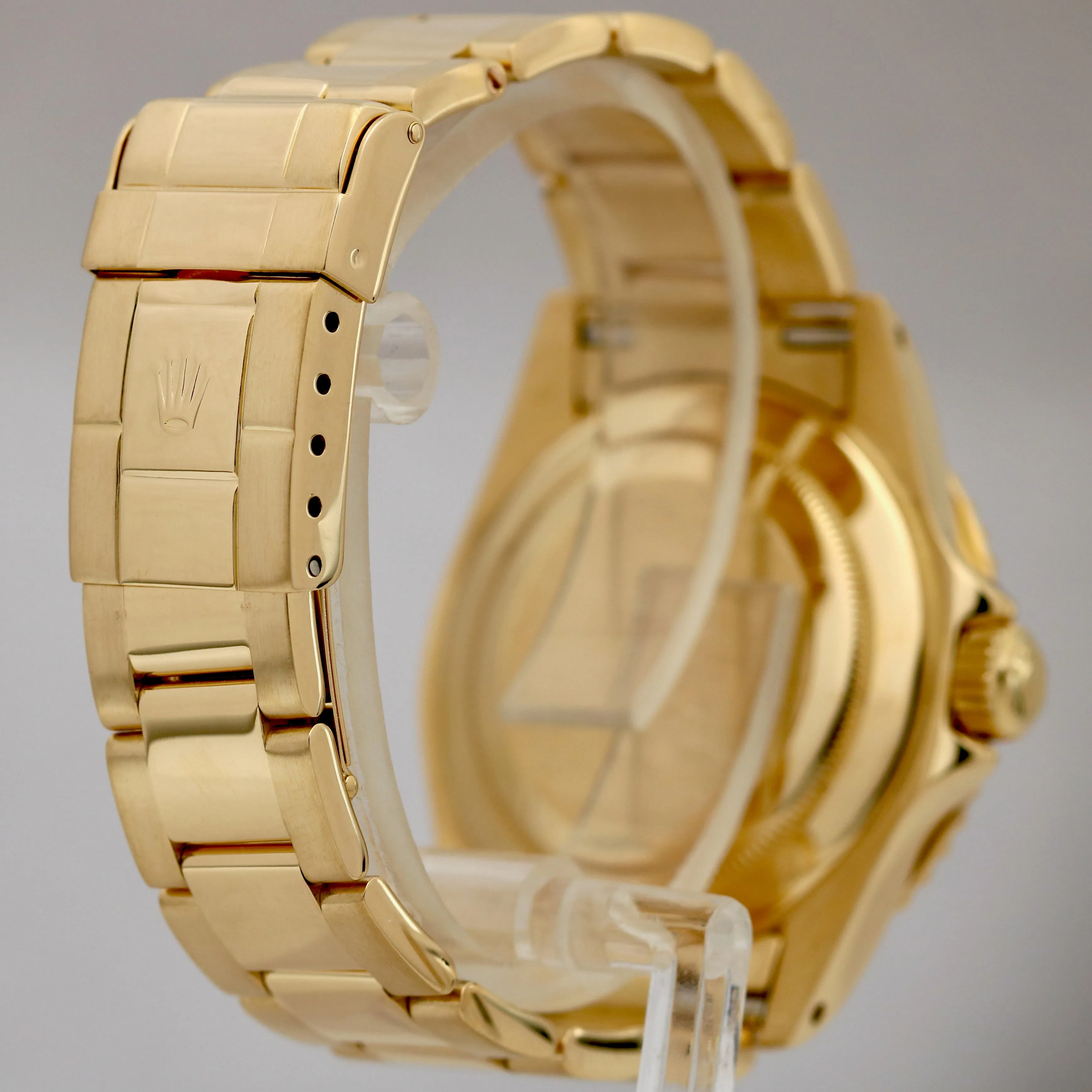 Rolex Yacht-Master 40 YM1 WHITE 18K Yellow Gold 16628 40mm Date Oyster Watch