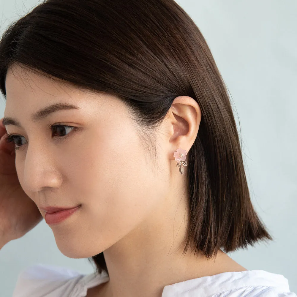 Sakura and Leaf Earrings