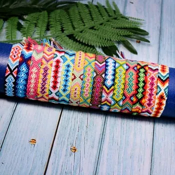 Save Ocean Animals Jewelry | Friendship Bracelet Braided Boho 15 PC SET