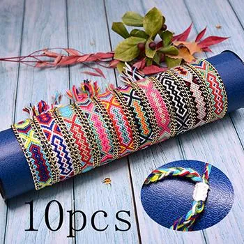 Save Ocean Animals Jewelry | Friendship Bracelet Braided Boho 15 PC SET
