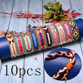 Save Ocean Animals Jewelry | Friendship Bracelet Braided Boho 15 PC SET