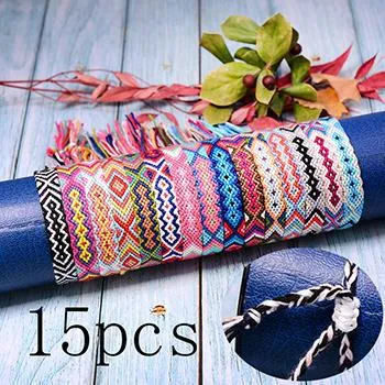 Save Ocean Animals Jewelry | Friendship Bracelet Braided Boho 15 PC SET