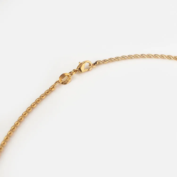 Scalloped Cross Necklace