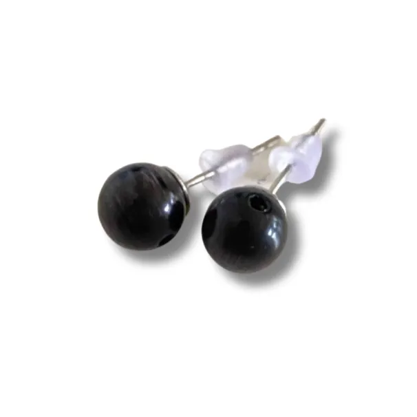 Semi-Precious Stone Studs Carded Earrings - Thailand