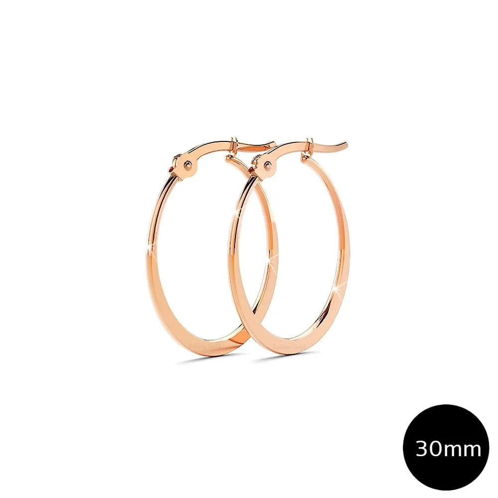Sexy Oval Hoop Earrings 30mm