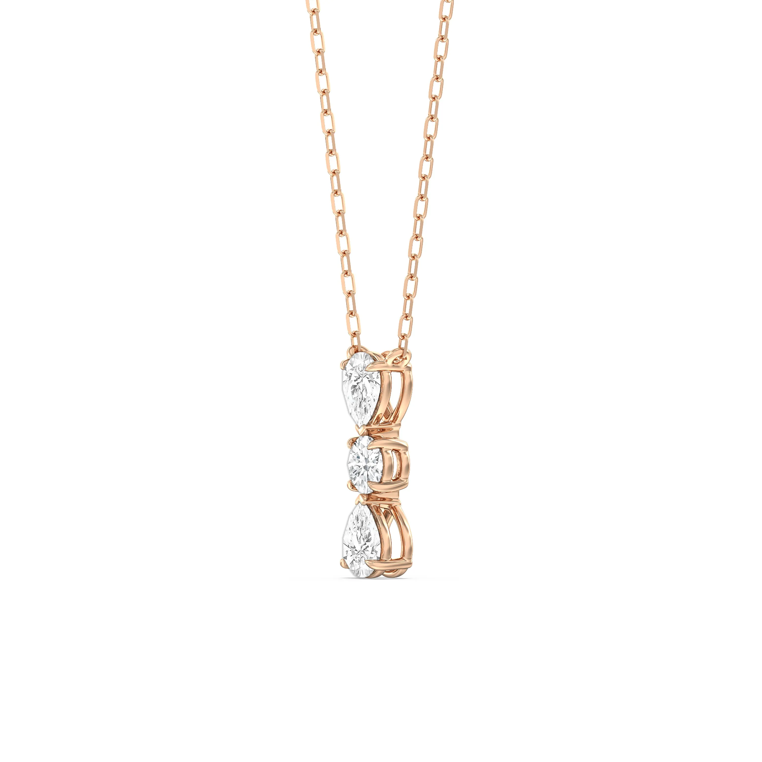 Shimmering Cascade Diamond Necklace