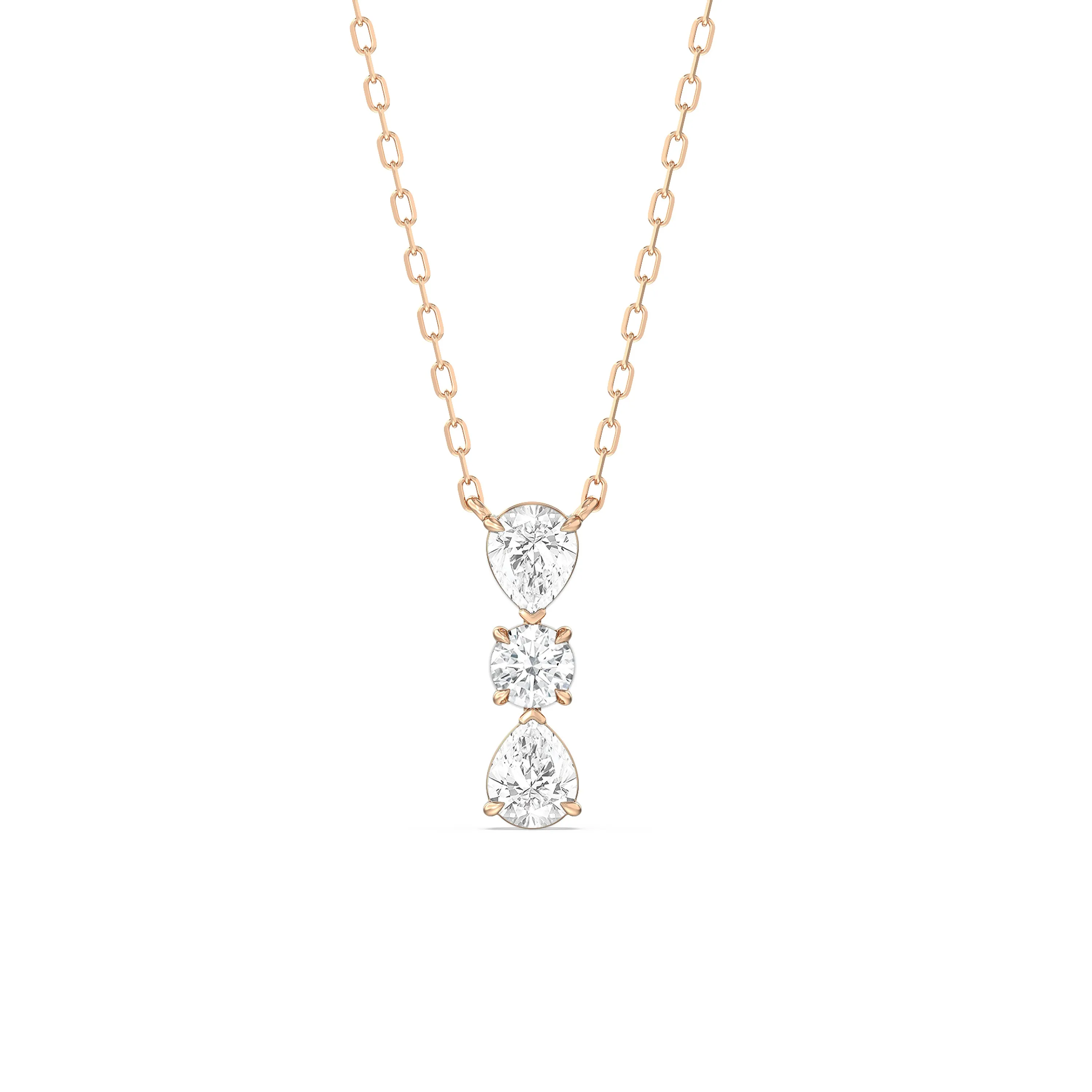 Shimmering Cascade Diamond Necklace