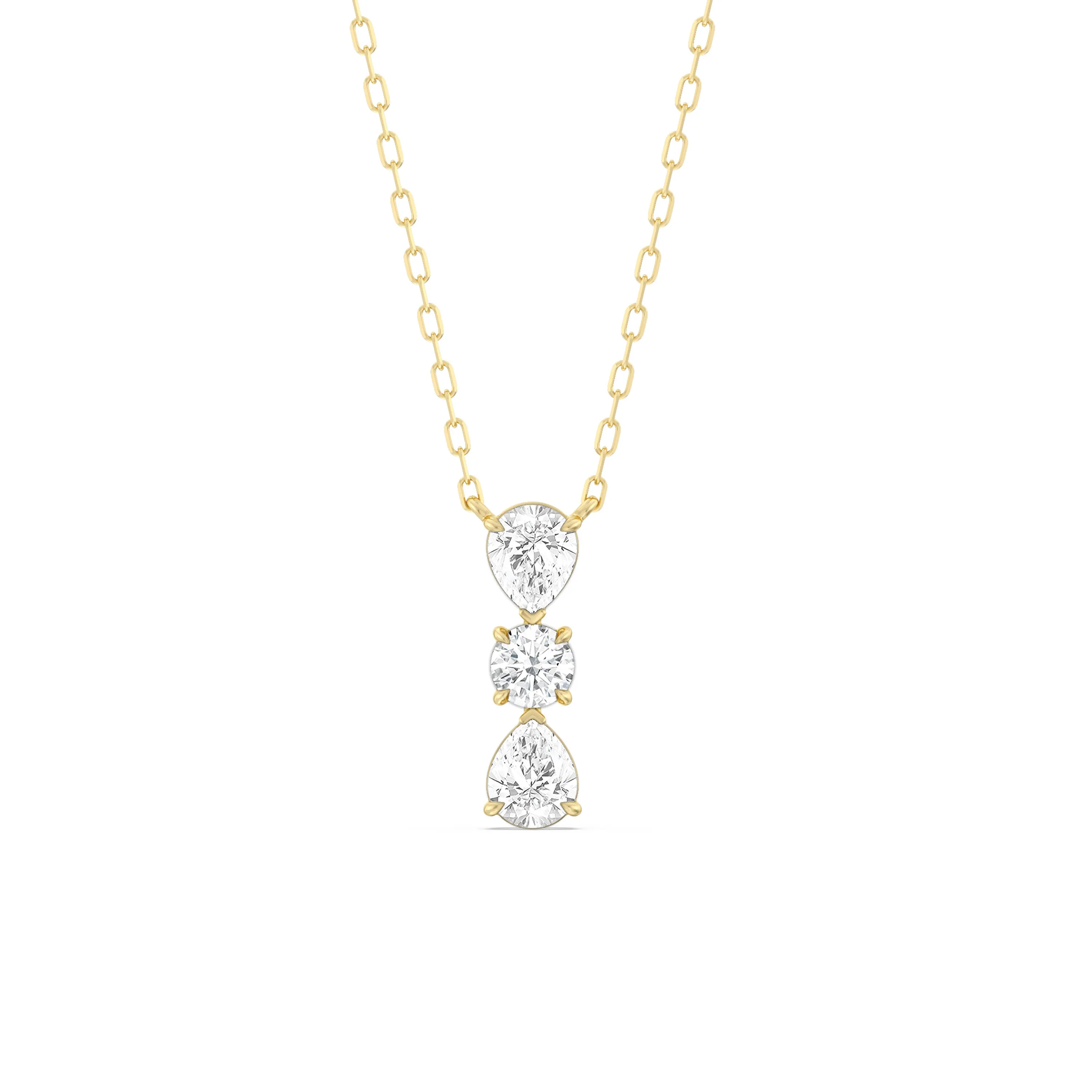 Shimmering Cascade Diamond Necklace