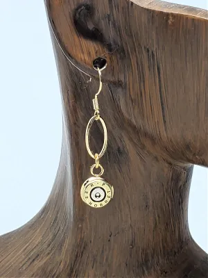 Small Caliber 22 Hornet Gold Stainless Steel Bullet Earrings