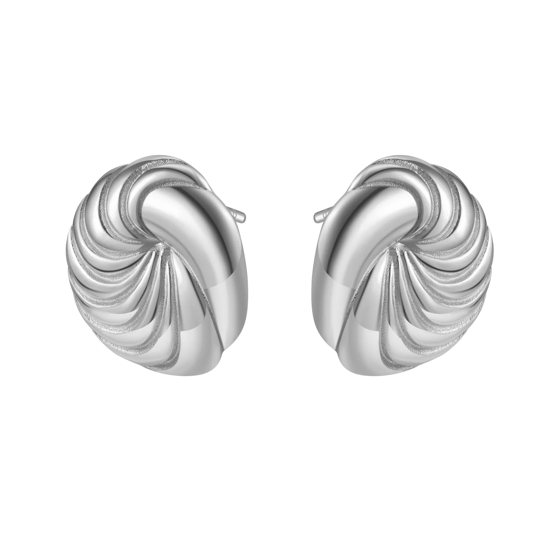 Spiral Oversized Stud Earrings Waterproof