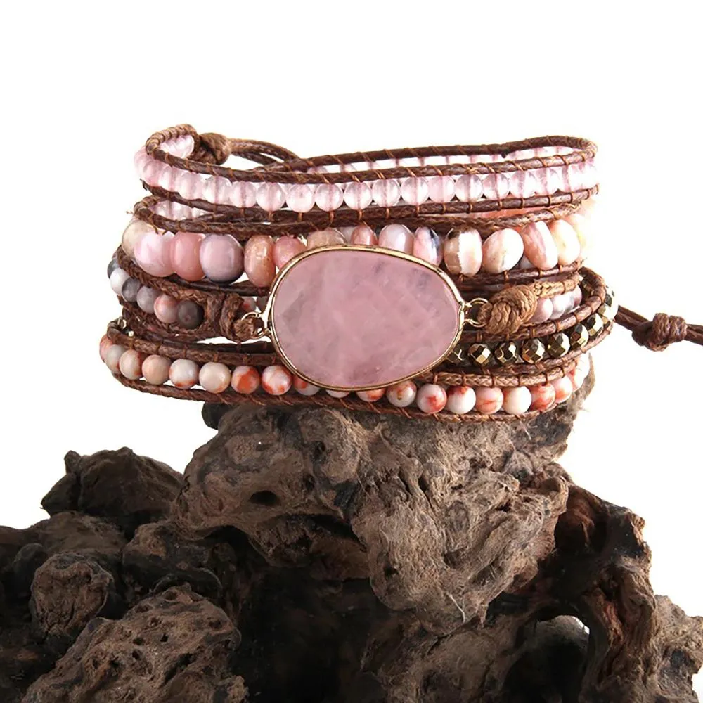 Spirit Gems Multi-strand Beaded Charm Bracelets