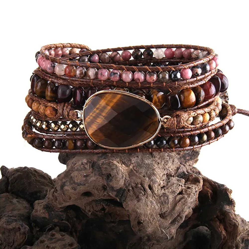 Spirit Gems Multi-strand Beaded Charm Bracelets