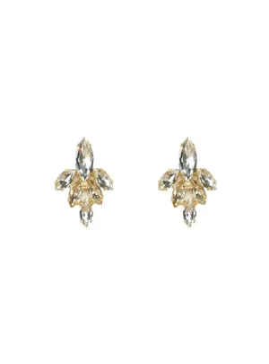 Stella Cluster Earrings - Crystal