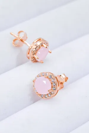Sterling Silver Quartz Earrings